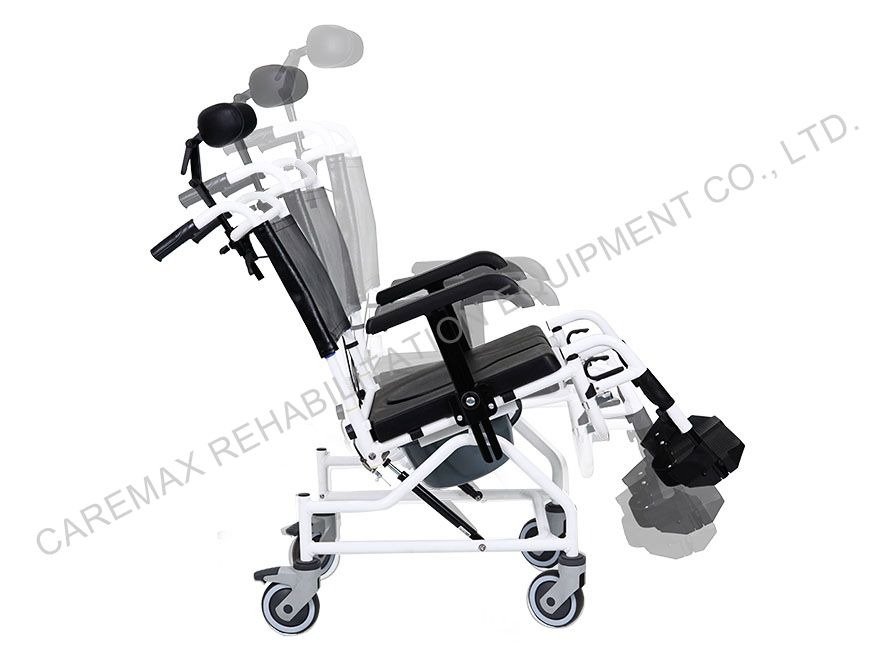 ALUMINIUM RECLINING COMMODE CHAIR-CA6206L - Image 2