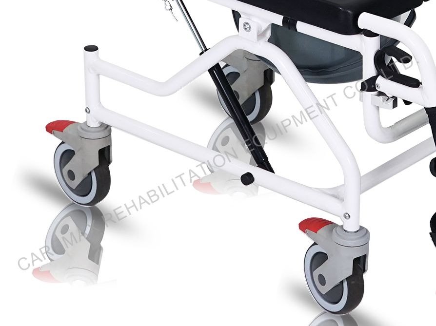 ALUMINIUM RECLINING COMMODE CHAIR-CA6206L - Image 3