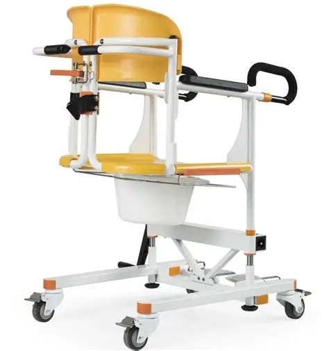 manual transfer commode