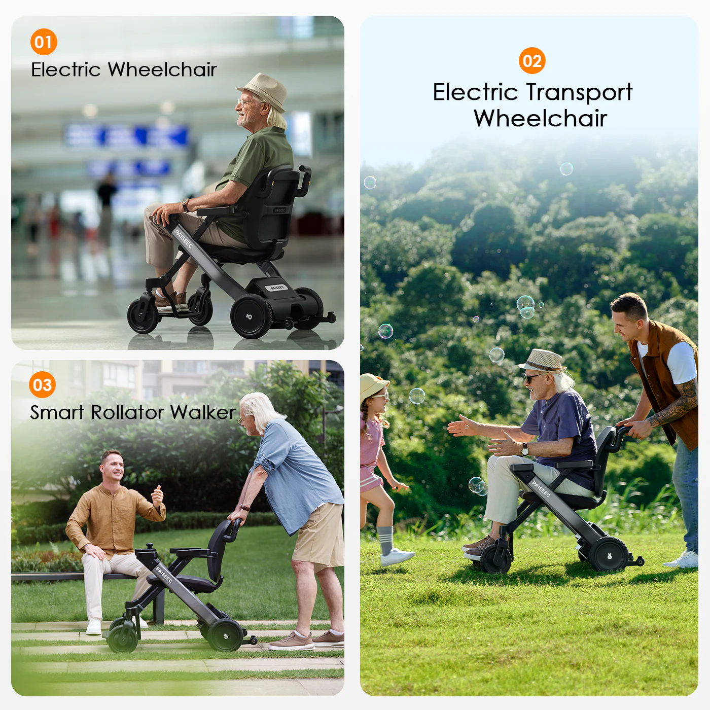 كرسي متحرك كهربائي W3