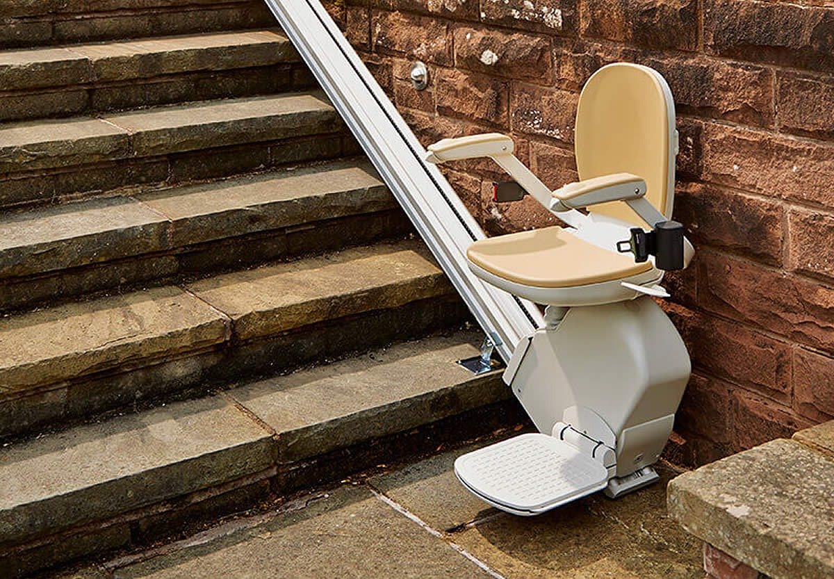 straight outdoor stairlift with 5 meters